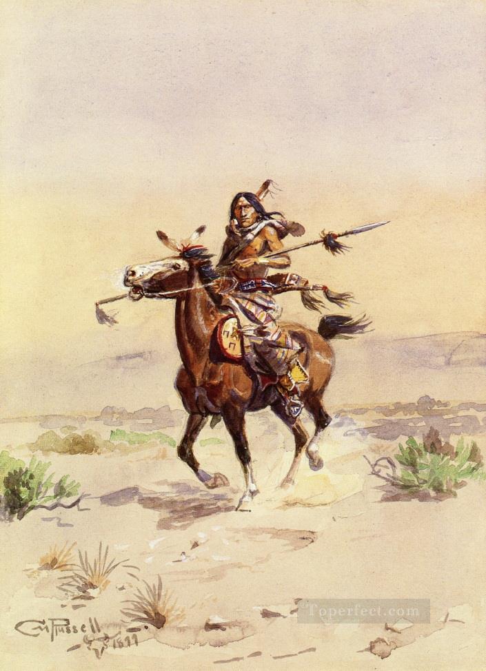 nobleman of the plains 1899 Charles Marion Russell Oil Paintings